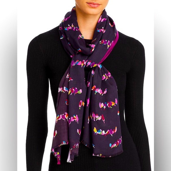 ♠️ NWT! Kate Spade Love Birds Oblong Scarf